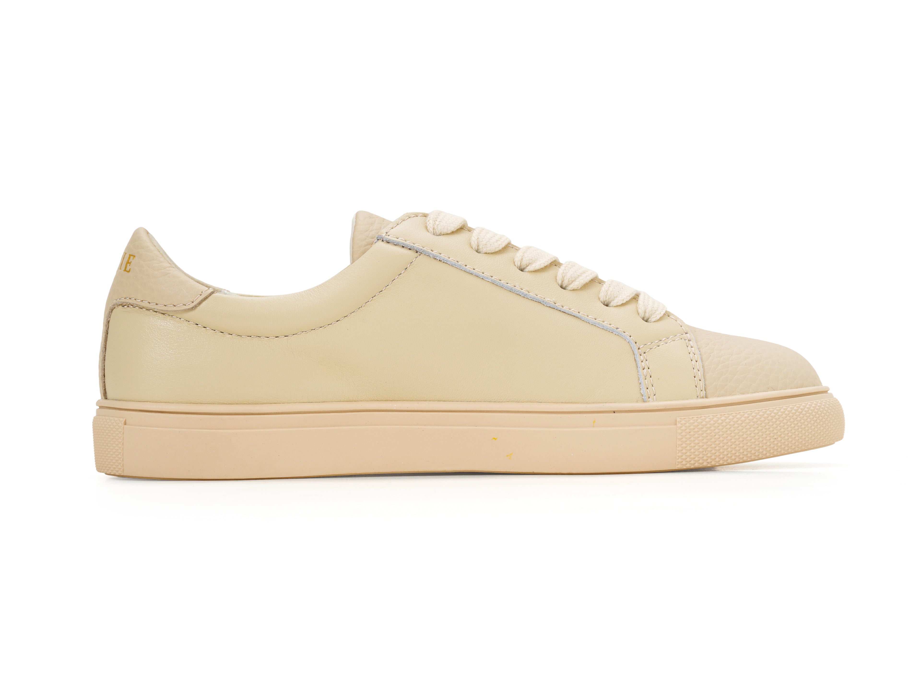 Classic Beige Leather Sneakers