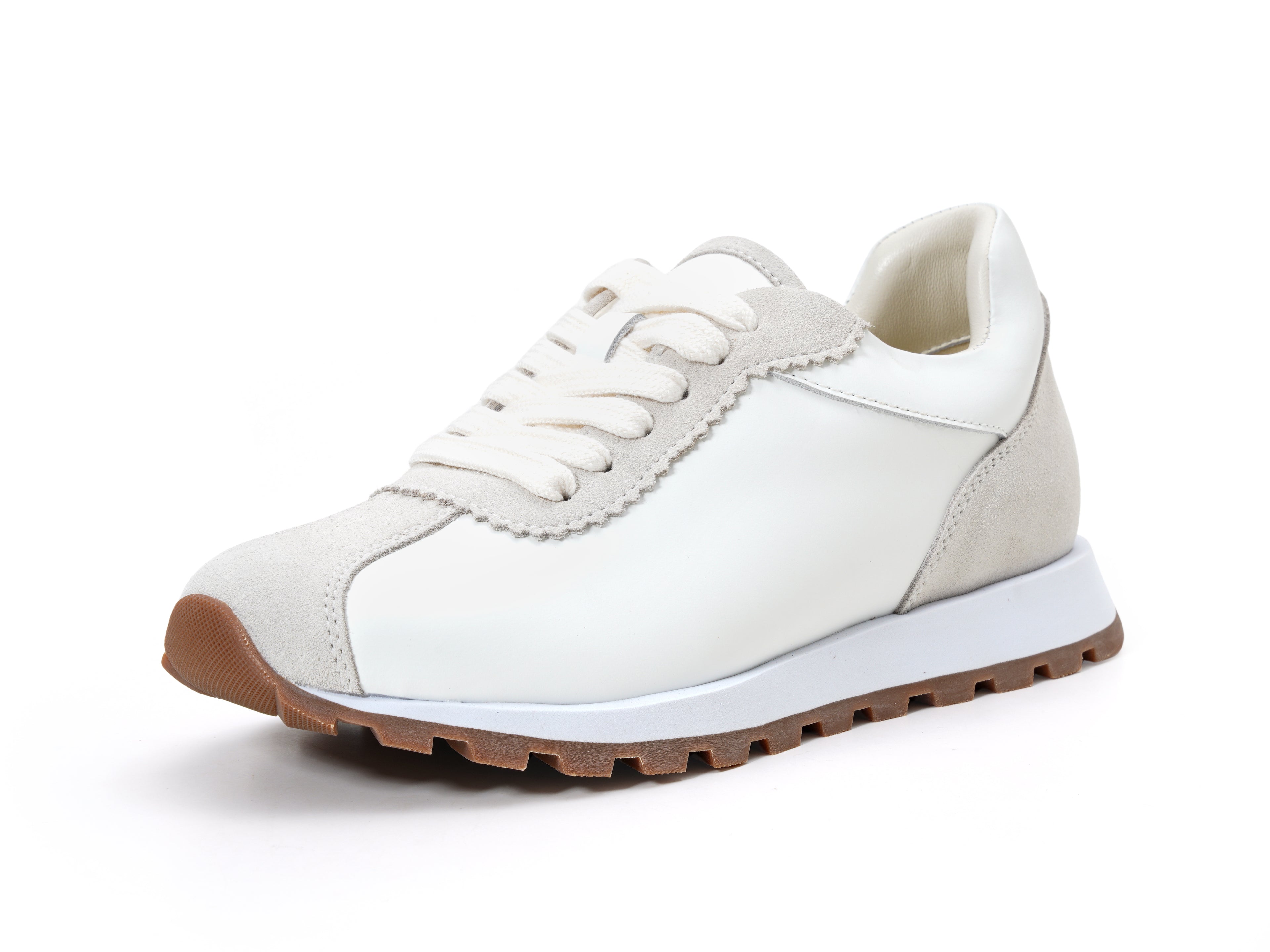 Elegant White Chunky Sneakers