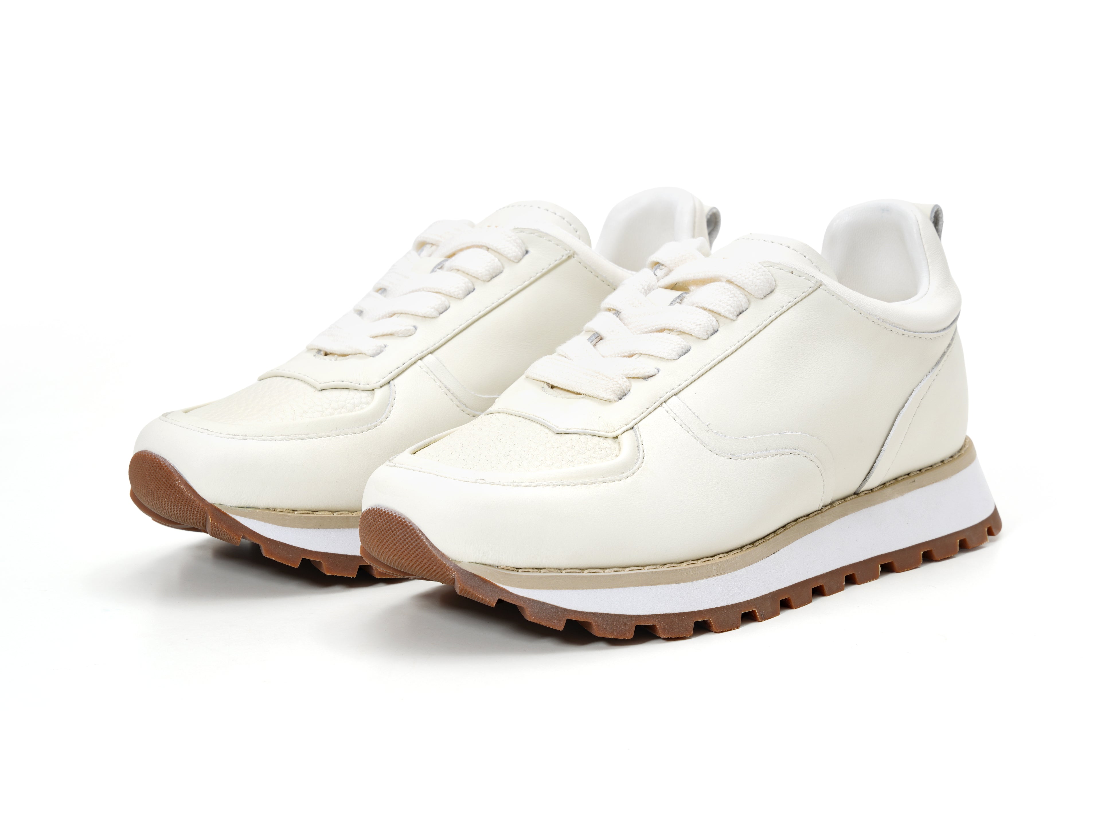 Minimalist White Chunky Sneakers