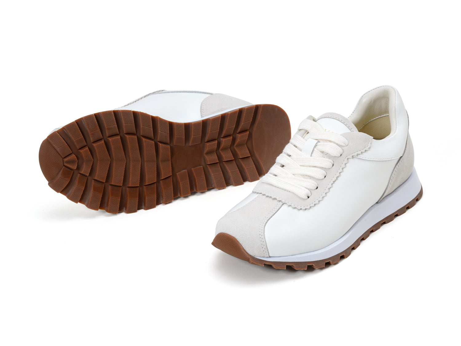 Elegant White Chunky Sneakers