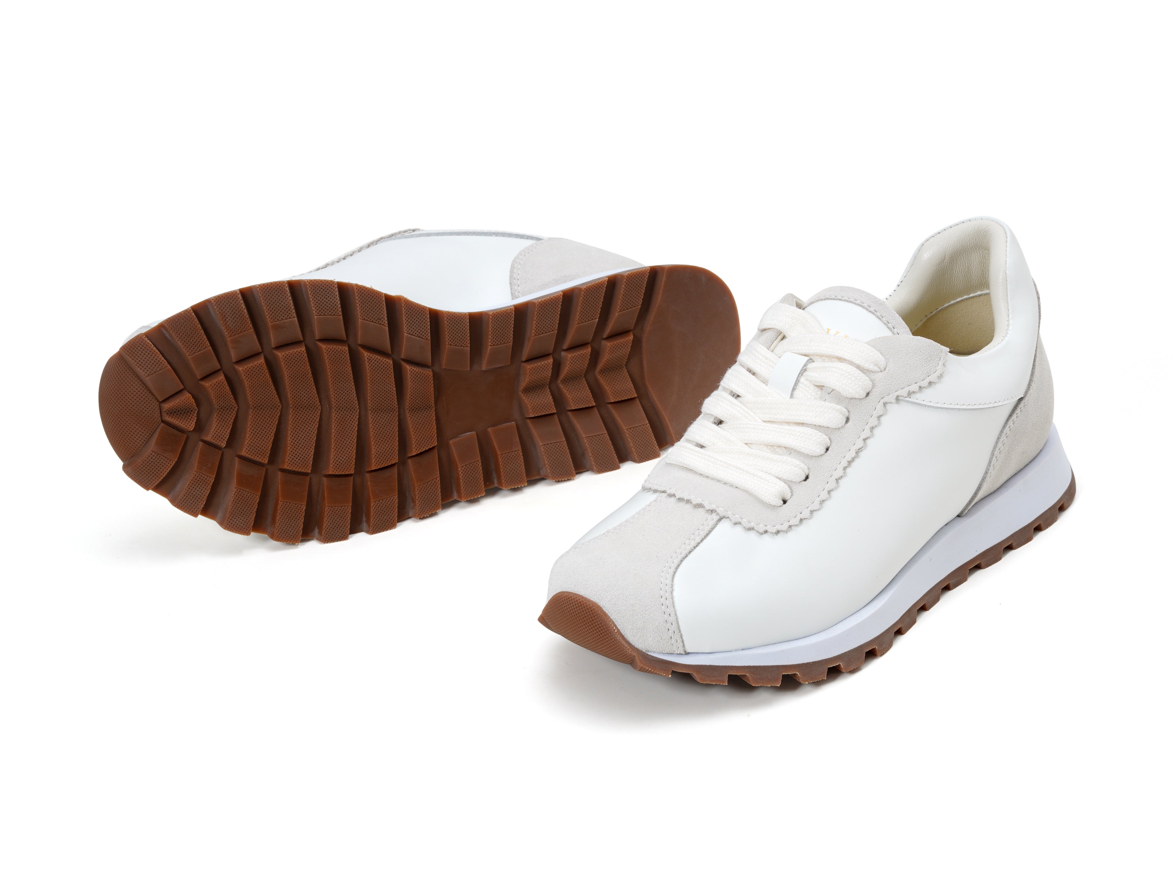 Elegant White Chunky Sneakers