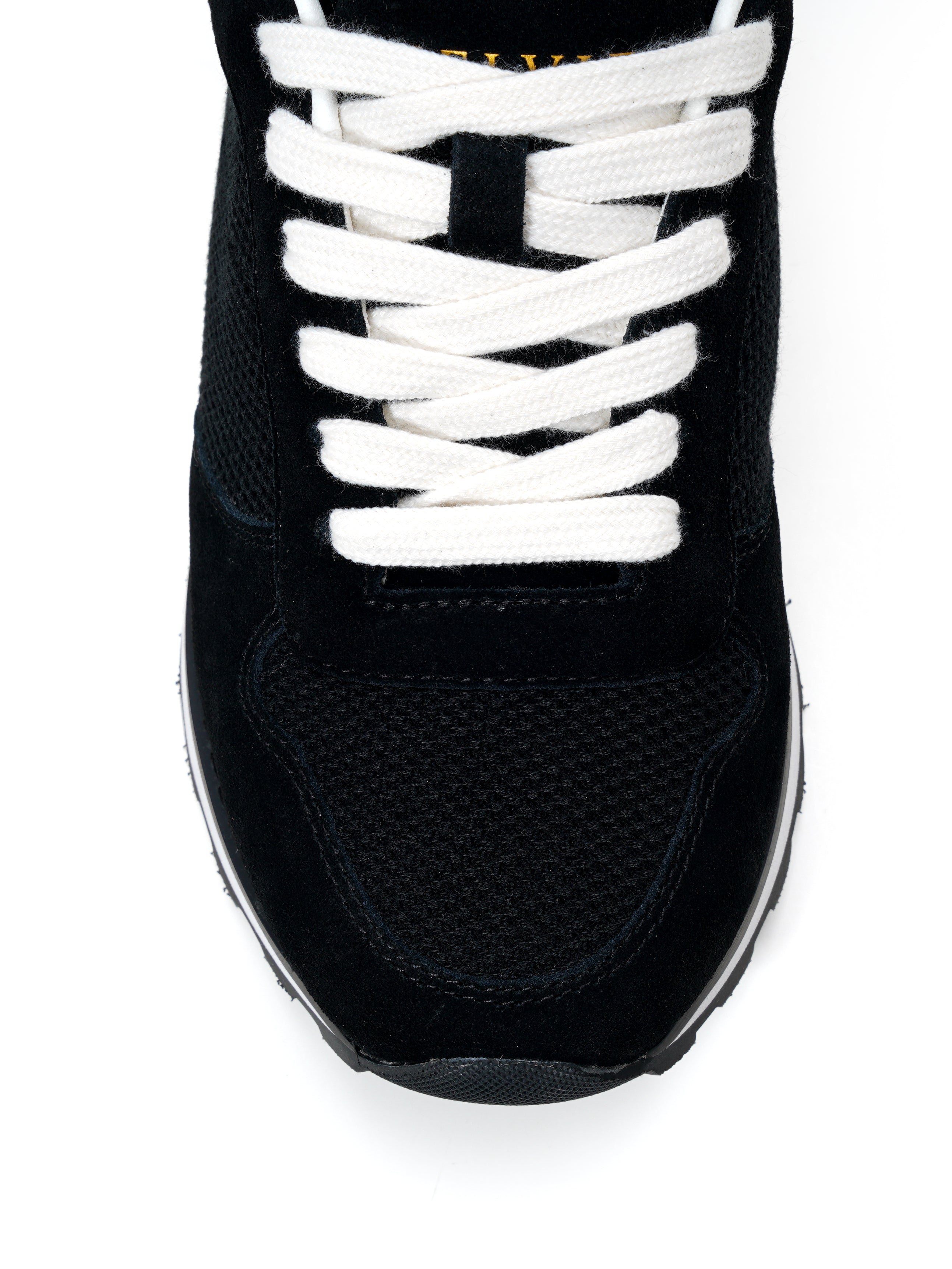 Black Mesh Chunky Sneakers