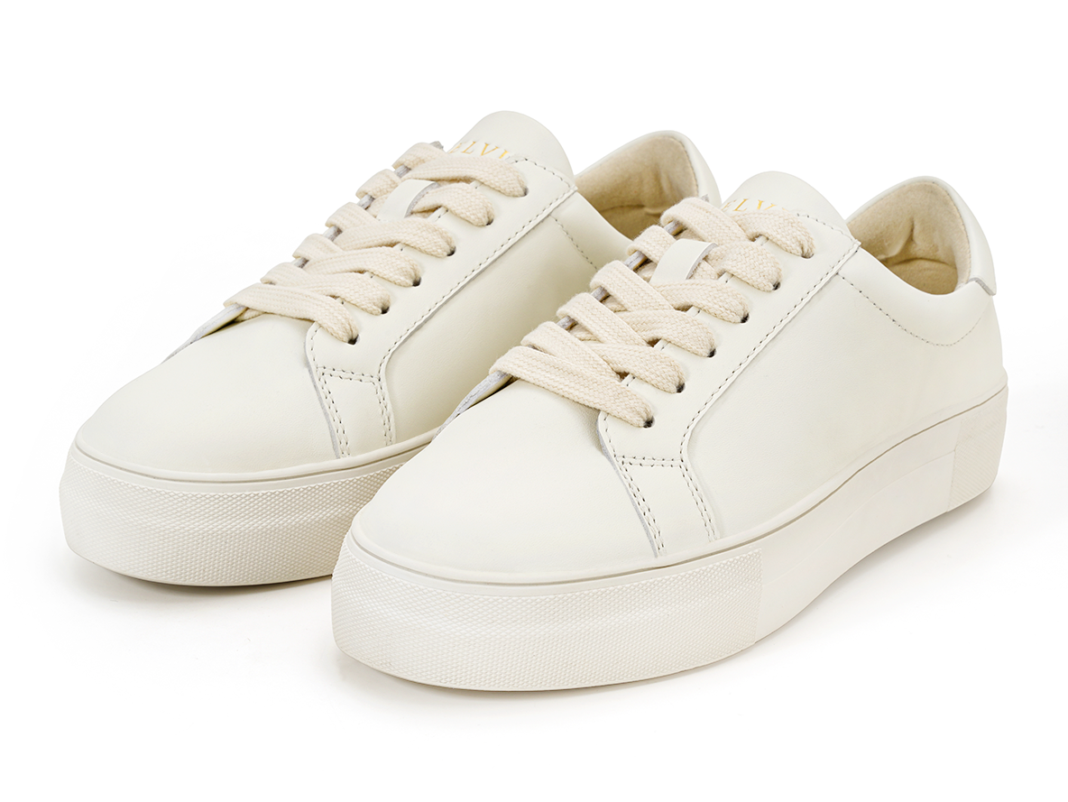Milk Leather Sneakers