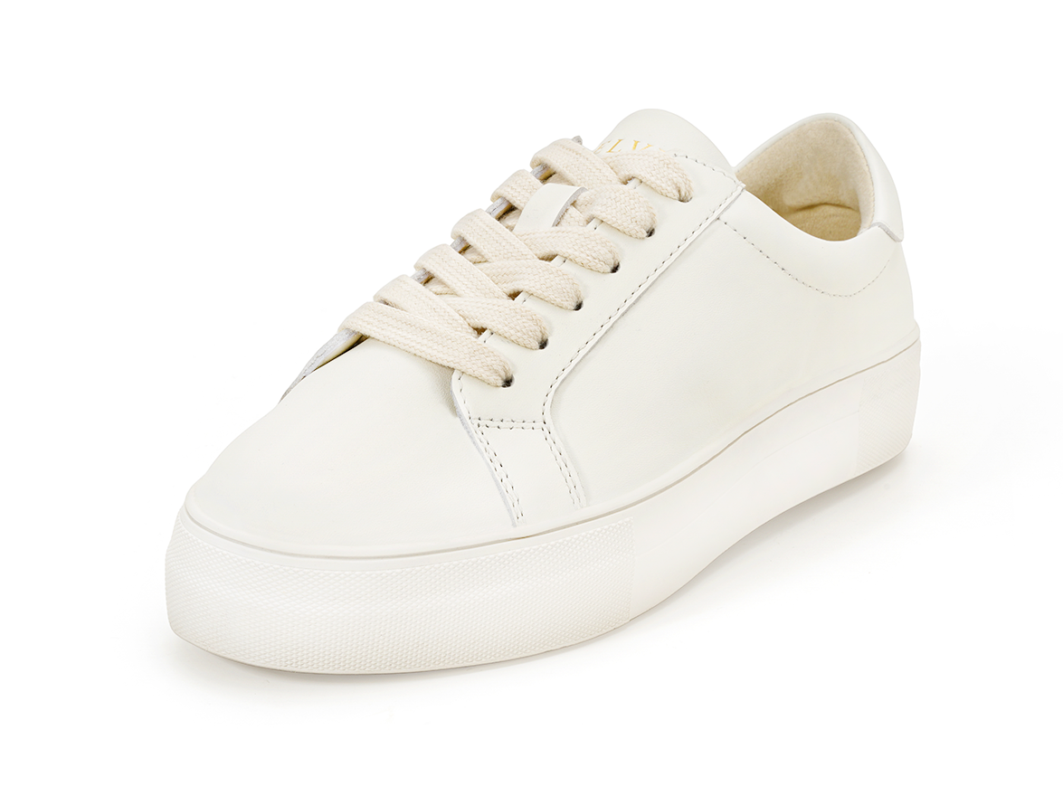 Milk Leather Sneakers