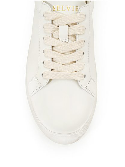 Milk Leather Sneakers