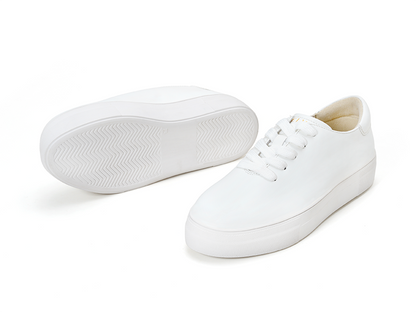 Classic Clean White Platform Sneaker