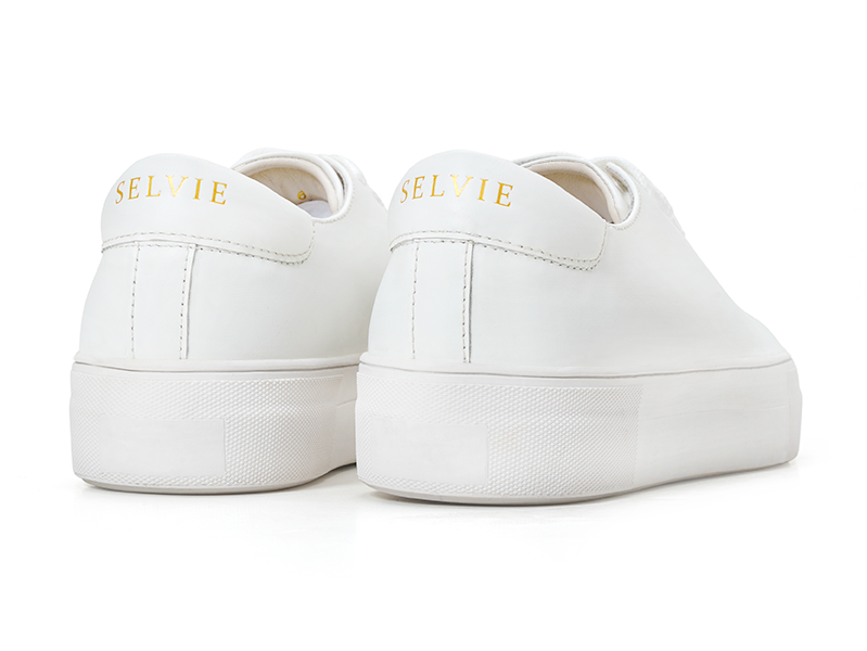 Classic Clean White Platform Sneaker