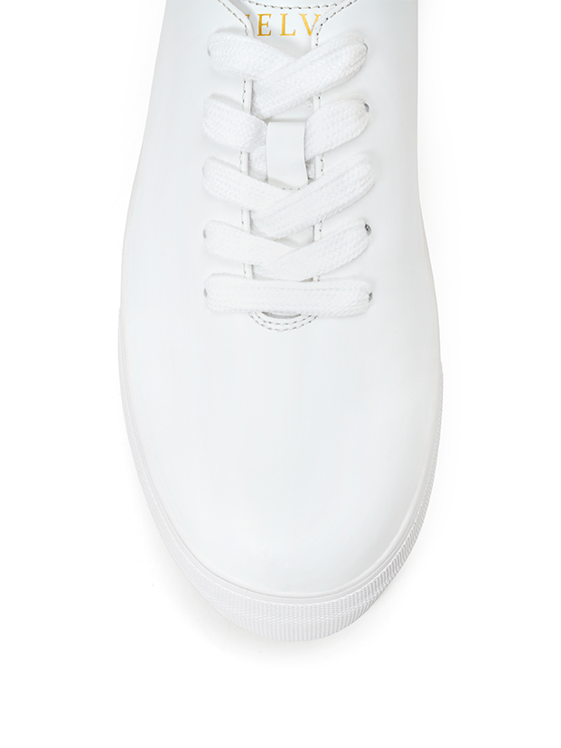 Classic Clean White Platform Sneaker
