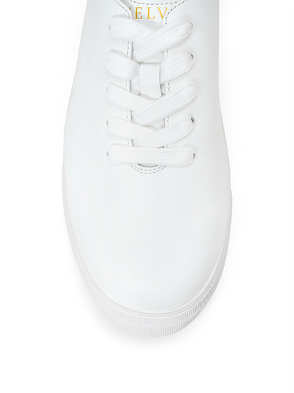 Classic Clean White Platform Sneaker