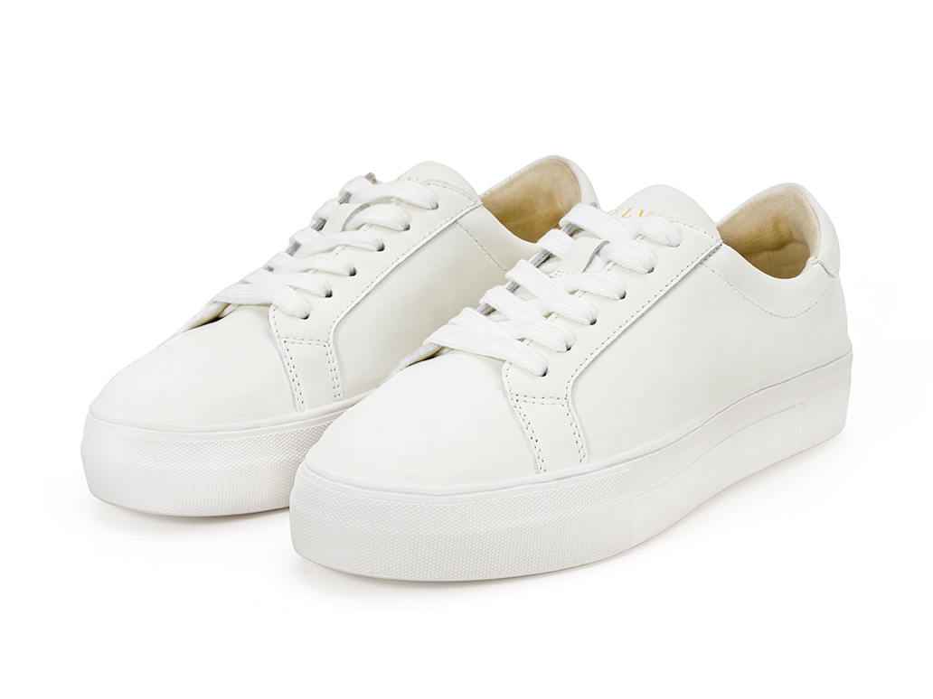 White Leather Sneakers