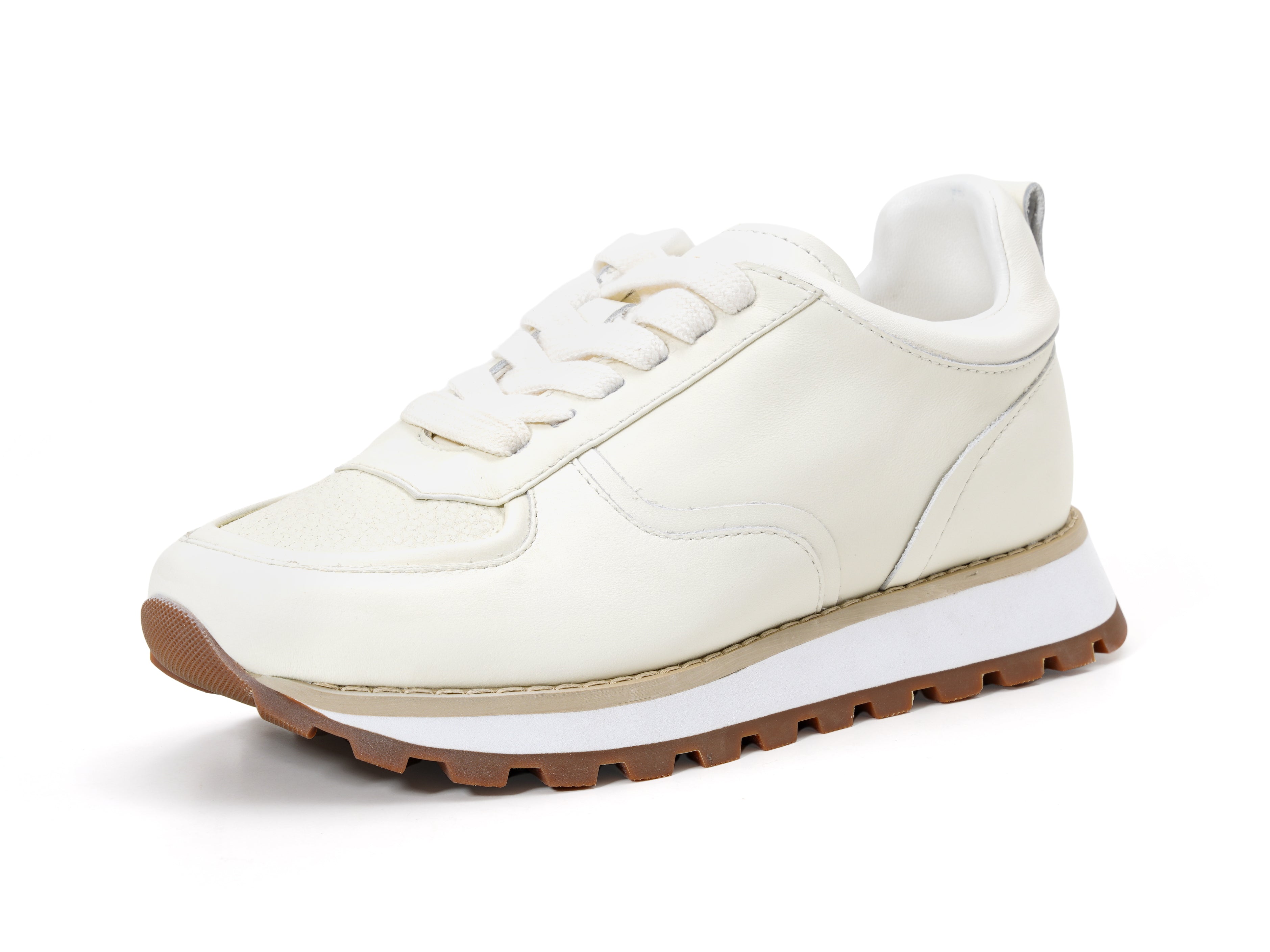 Minimalist White Chunky Sneakers