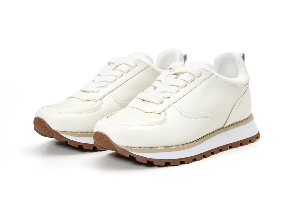Minimalist White Chunky Sneakers
