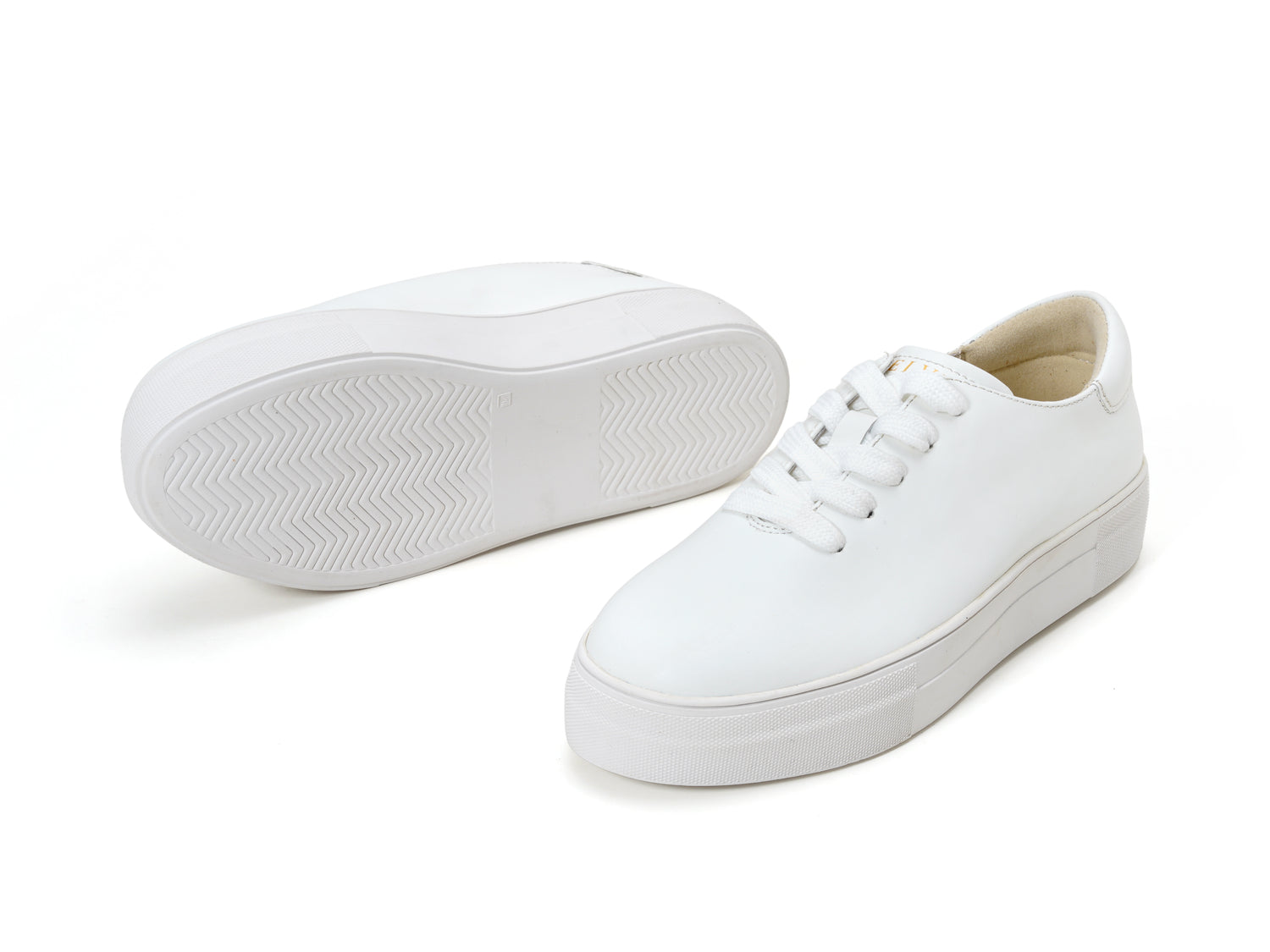 Classic Clean White Platform Sneaker