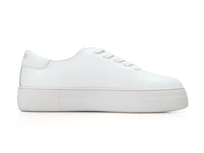 Classic Clean White Platform Sneaker