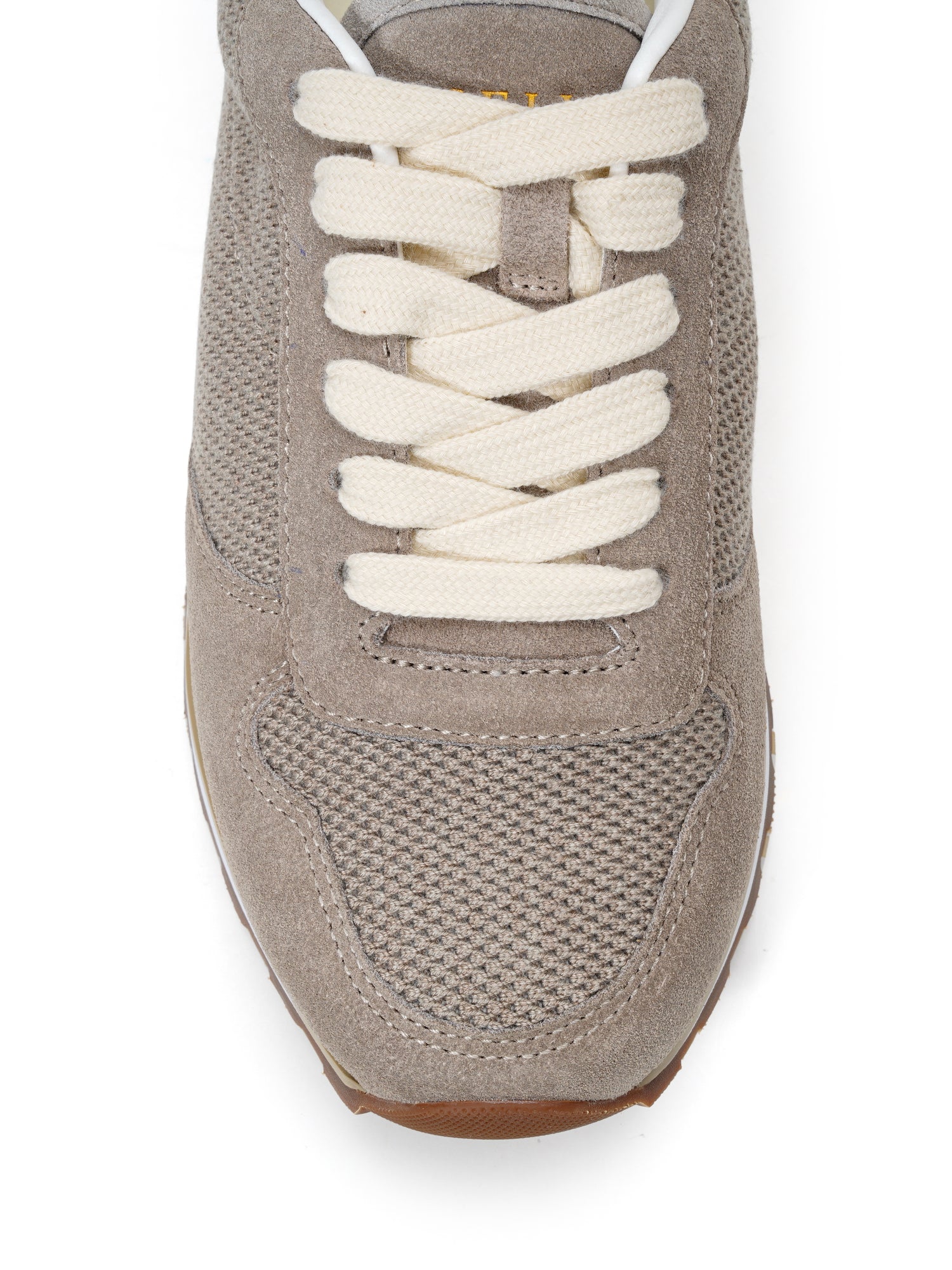 Tan Mesh Chunky Sneakers