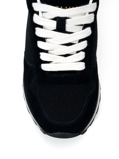 Black Mesh Chunky Sneakers