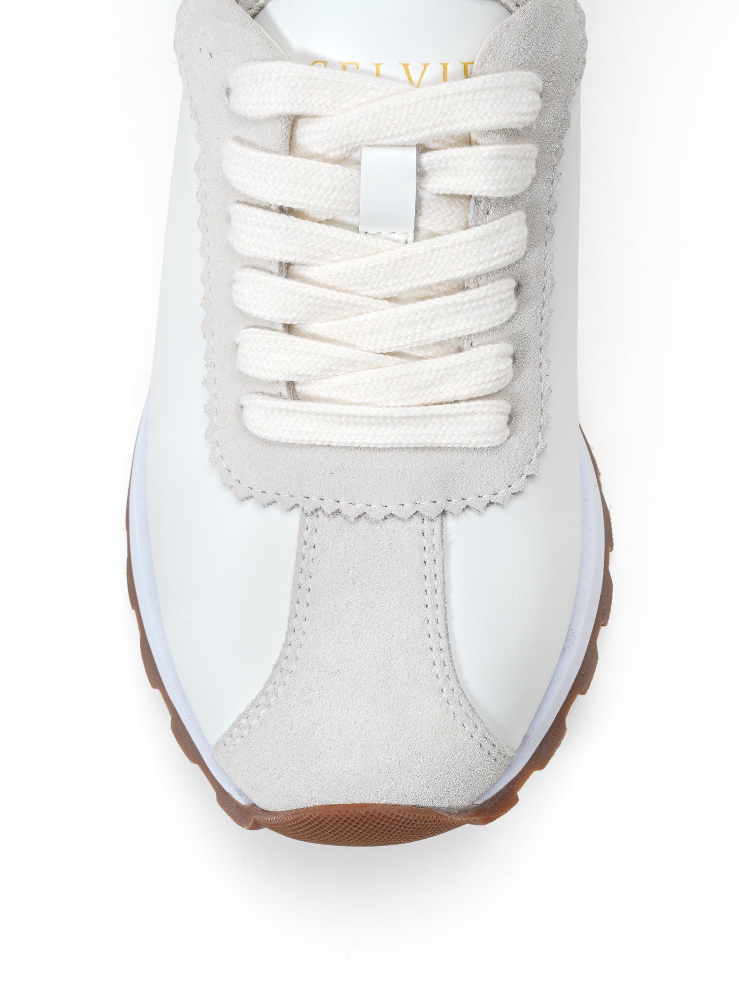 Elegant White Chunky Sneakers