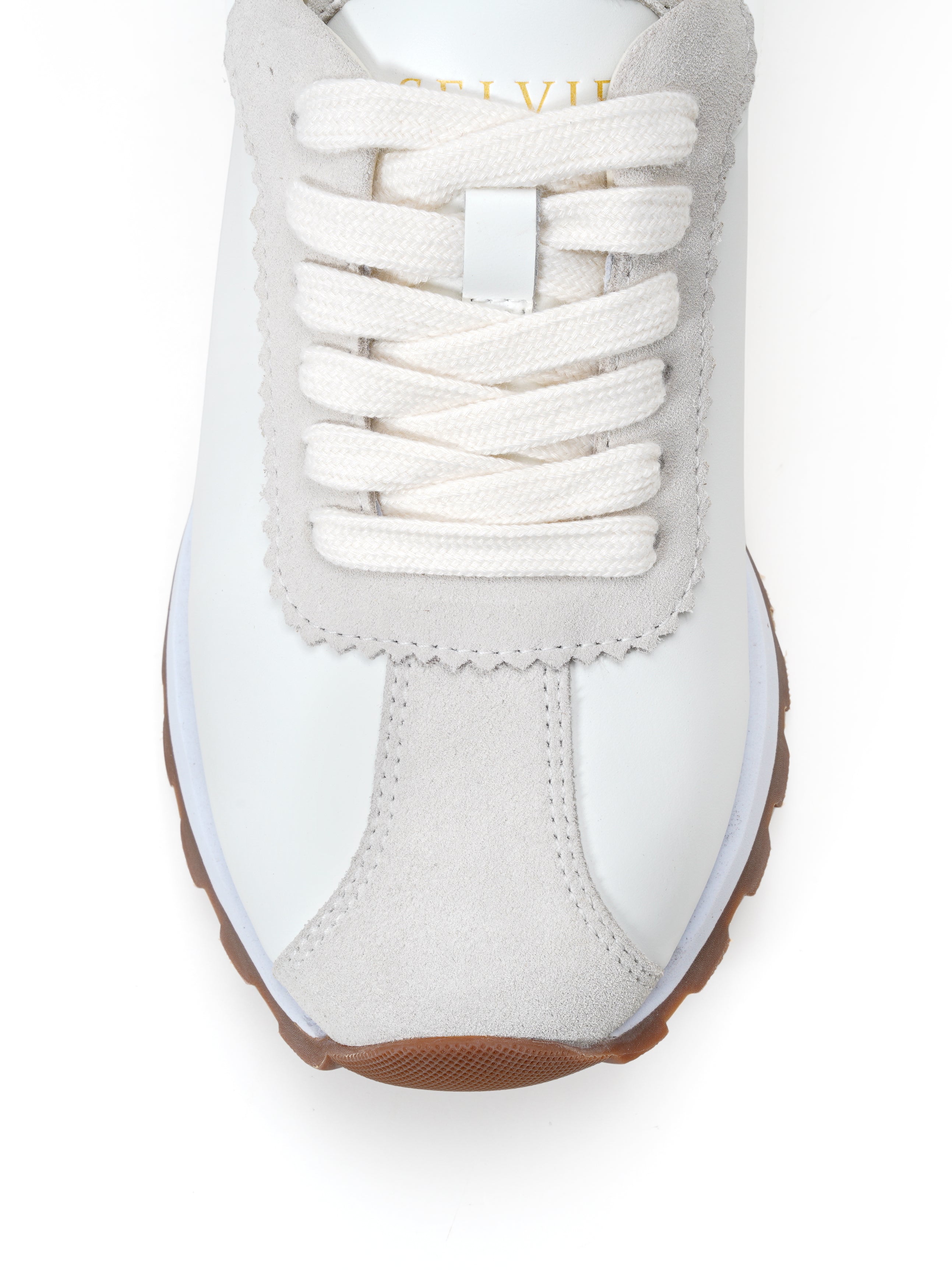 Elegant White Chunky Sneakers