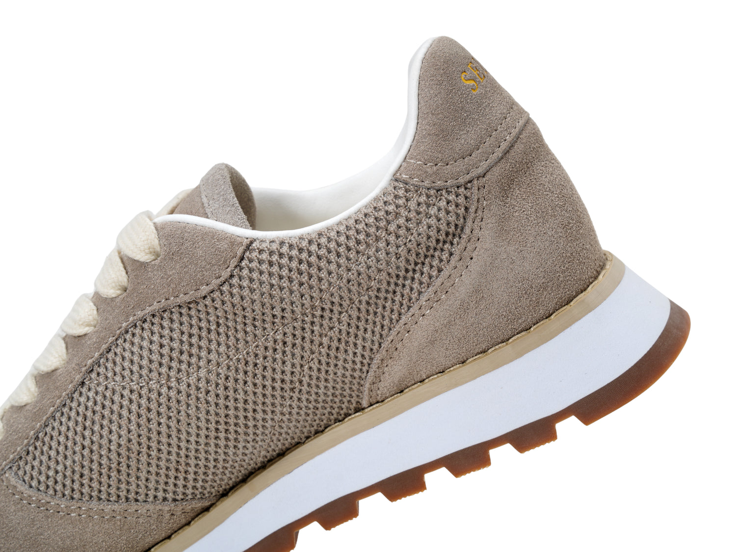 Tan Mesh Chunky Sneakers